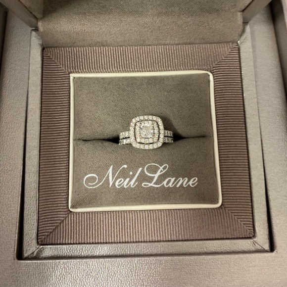 Neil Lane Bridal Set 14kt White Gold - Picture 1 of 5